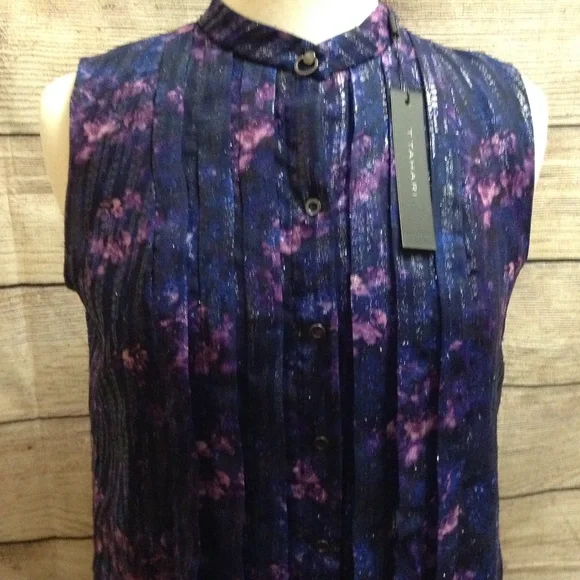 T Tahari Sleeveless Blouse Size Small NWT - Picture 4 of 7